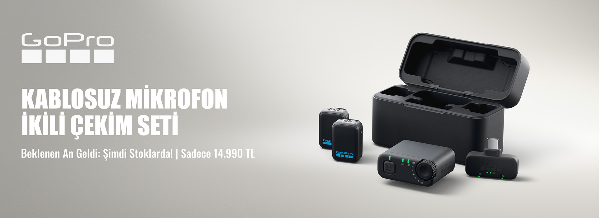 GoPro Kablosuz Mikrofon Seti
